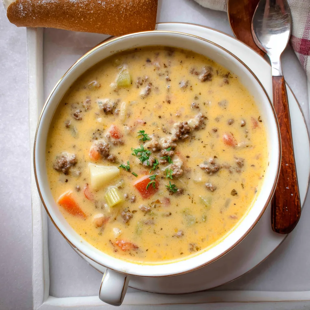 Cheeseburger Soup Recipe Idea