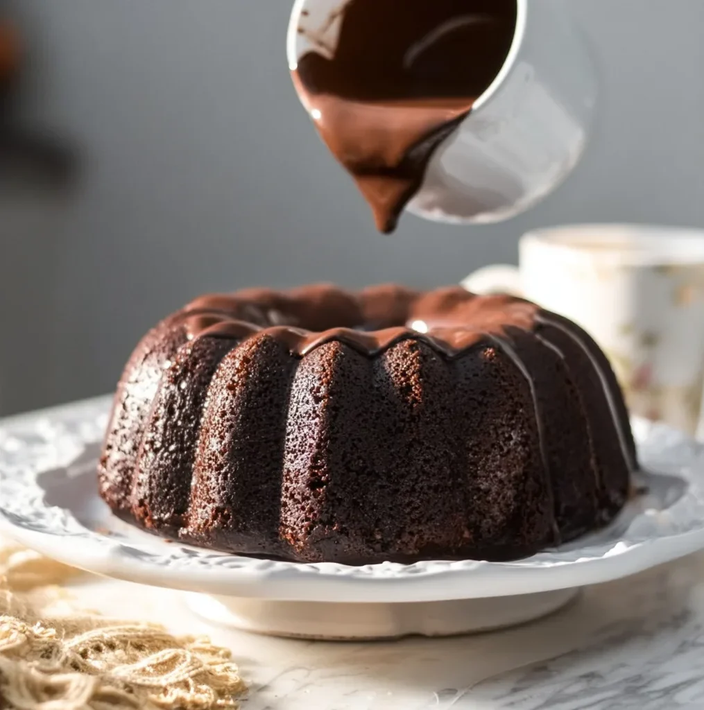 Best Chocolate Bundt Cake with Ganache Glaze
