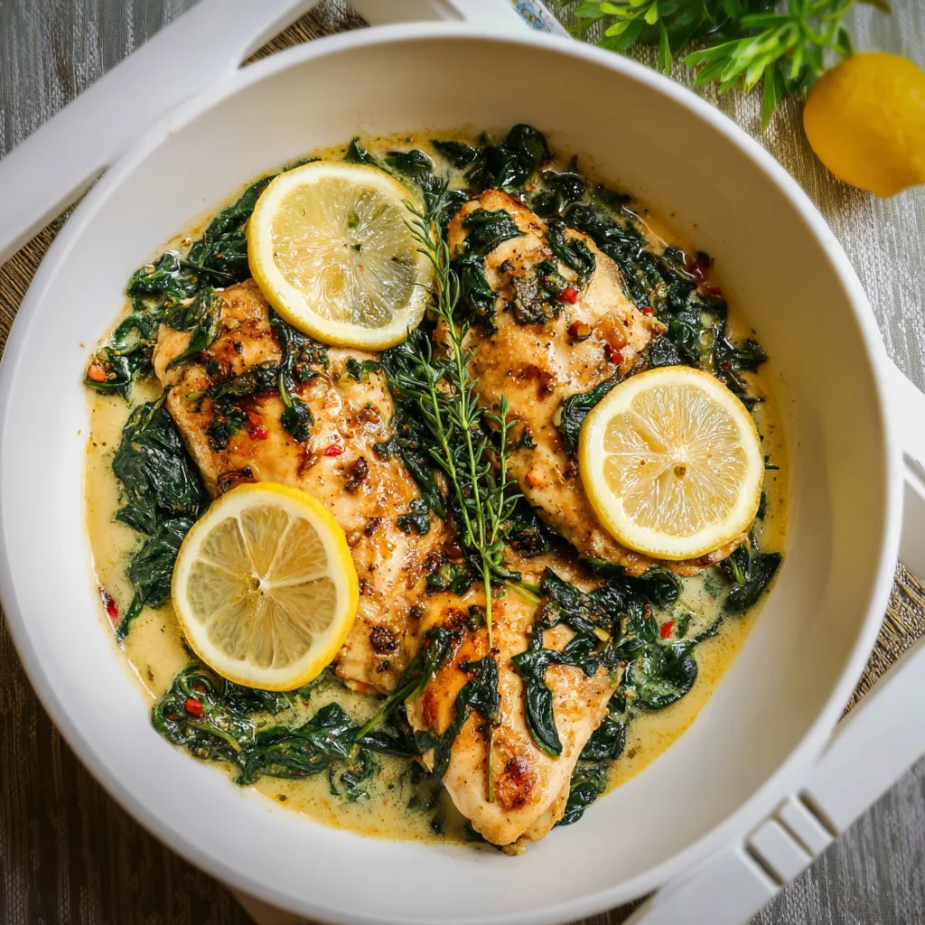 Lemon Spinach Chicken