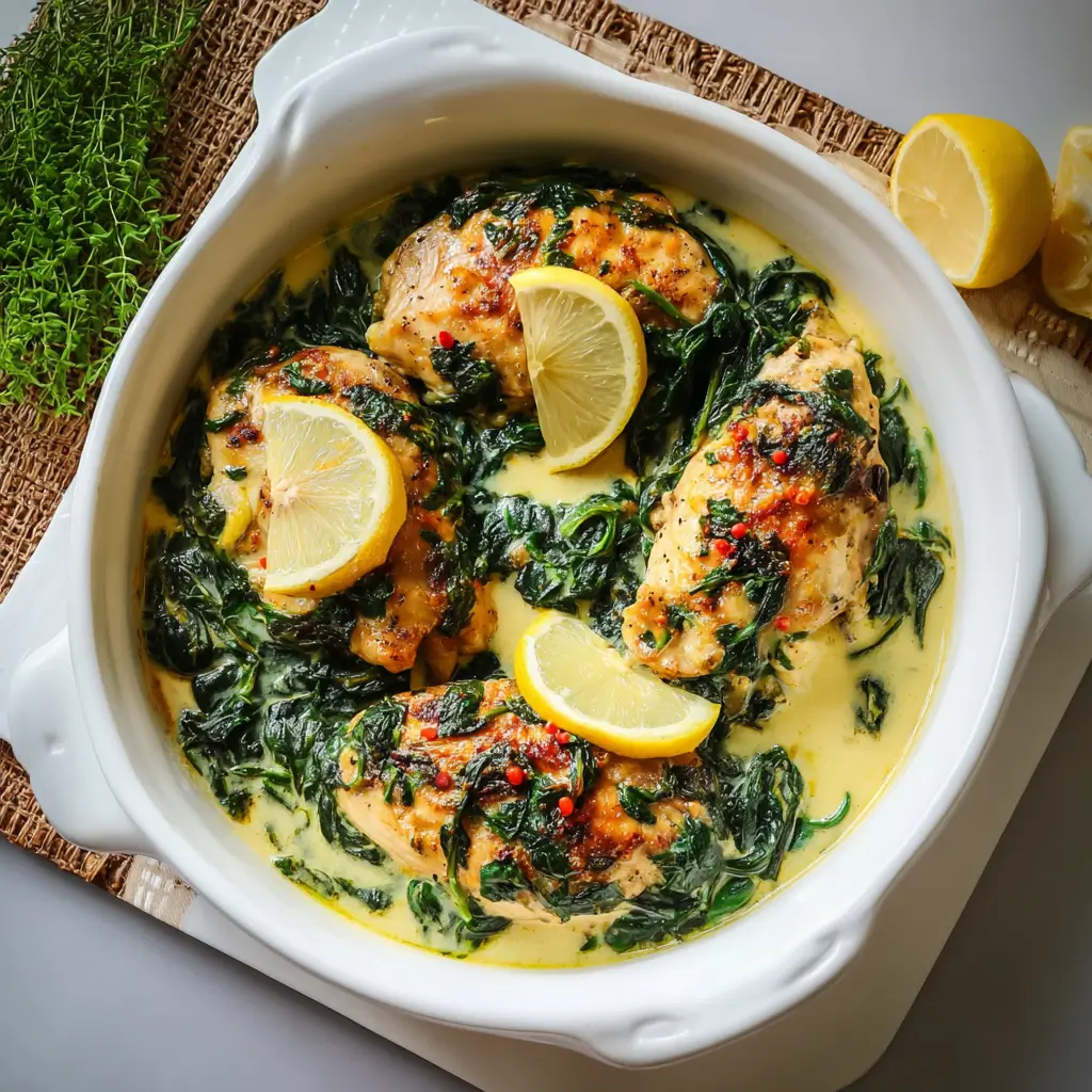 Lemon Spinach Chicken