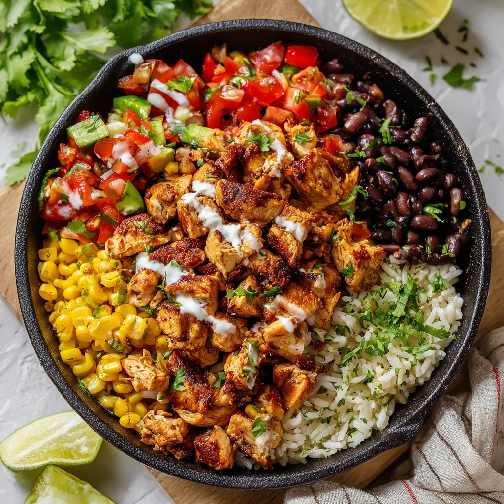 Best One Pan Chicken Burrito Bowl Recipe