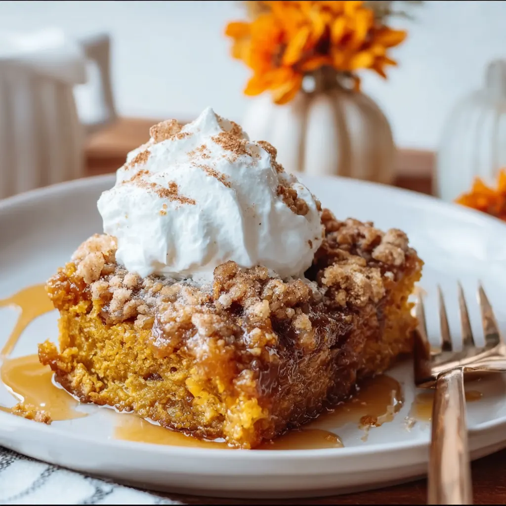 Pumpkin Dump Cake Recipe