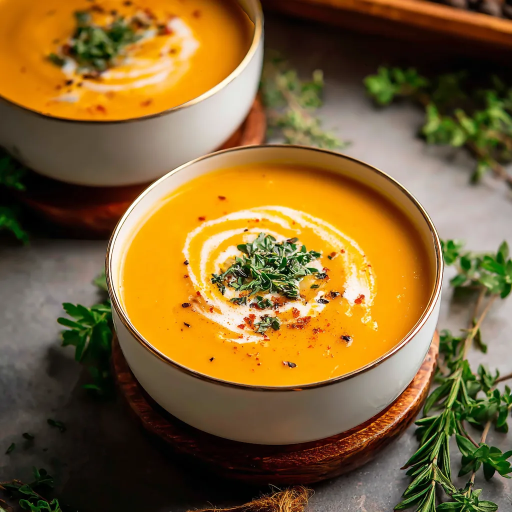 Butternut Squash Sweet Potato Soup