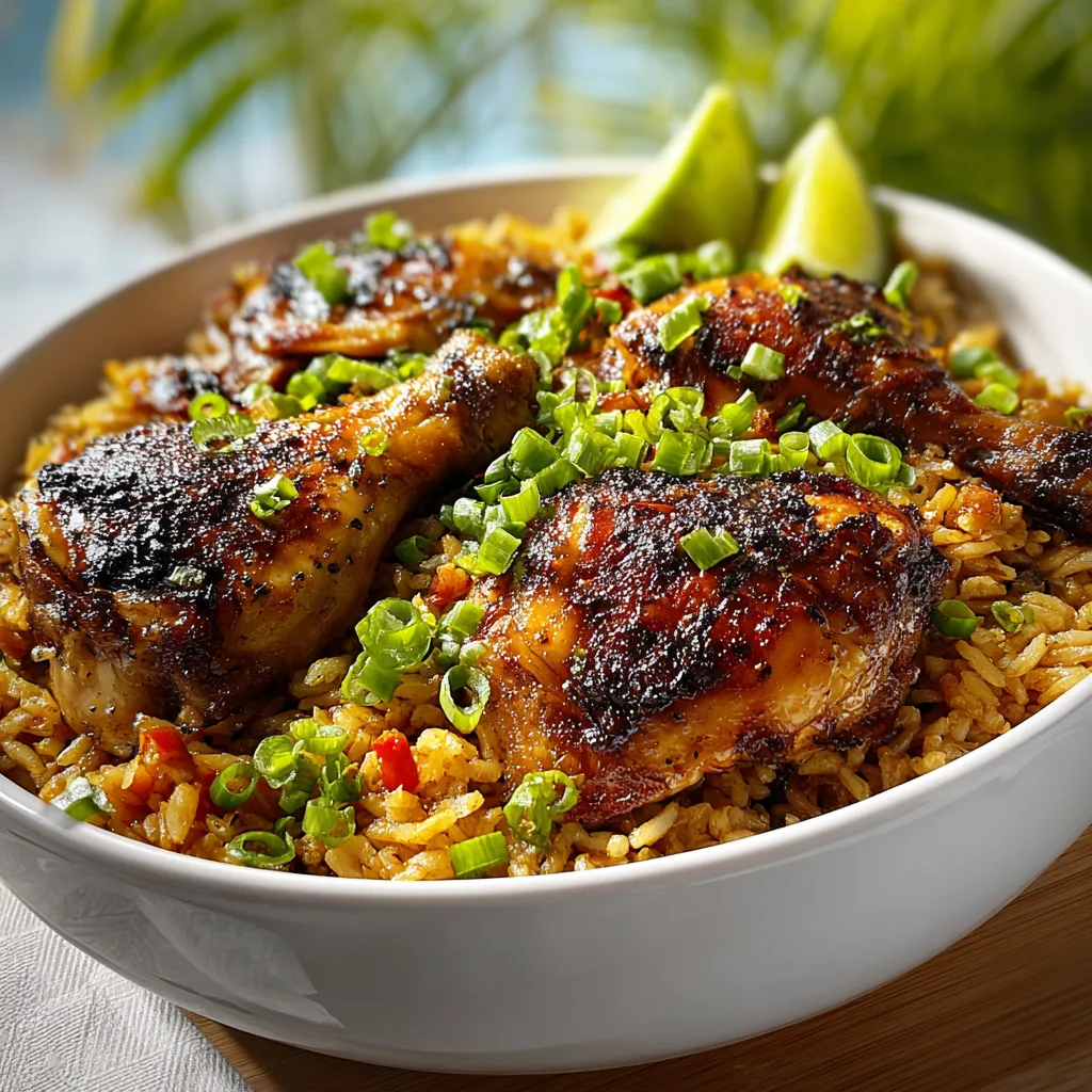 Caribbean Jerk Chicken and Rice