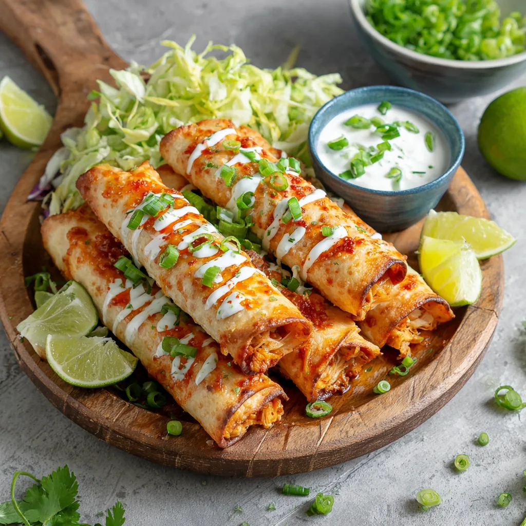 Oven Baked Chicken Taquitos Recipe