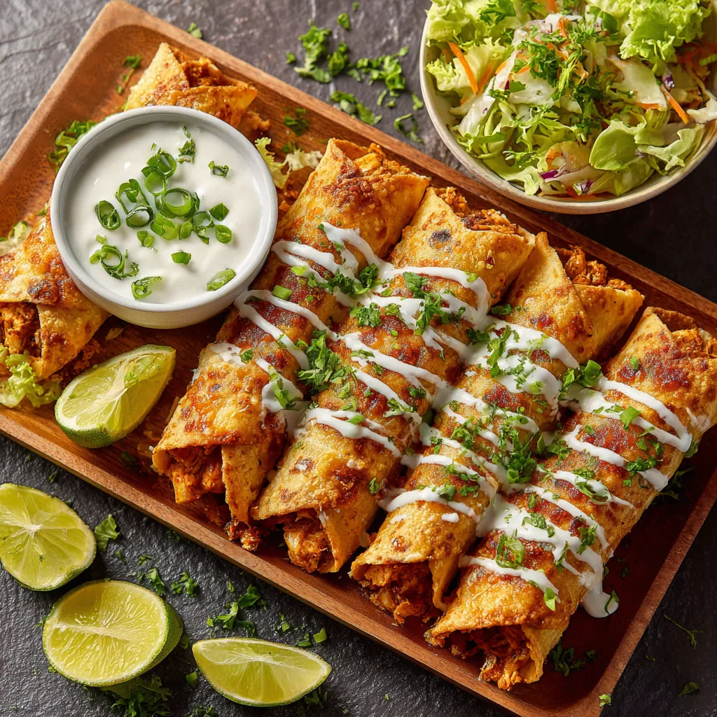 Oven Baked Chicken Taquitos
