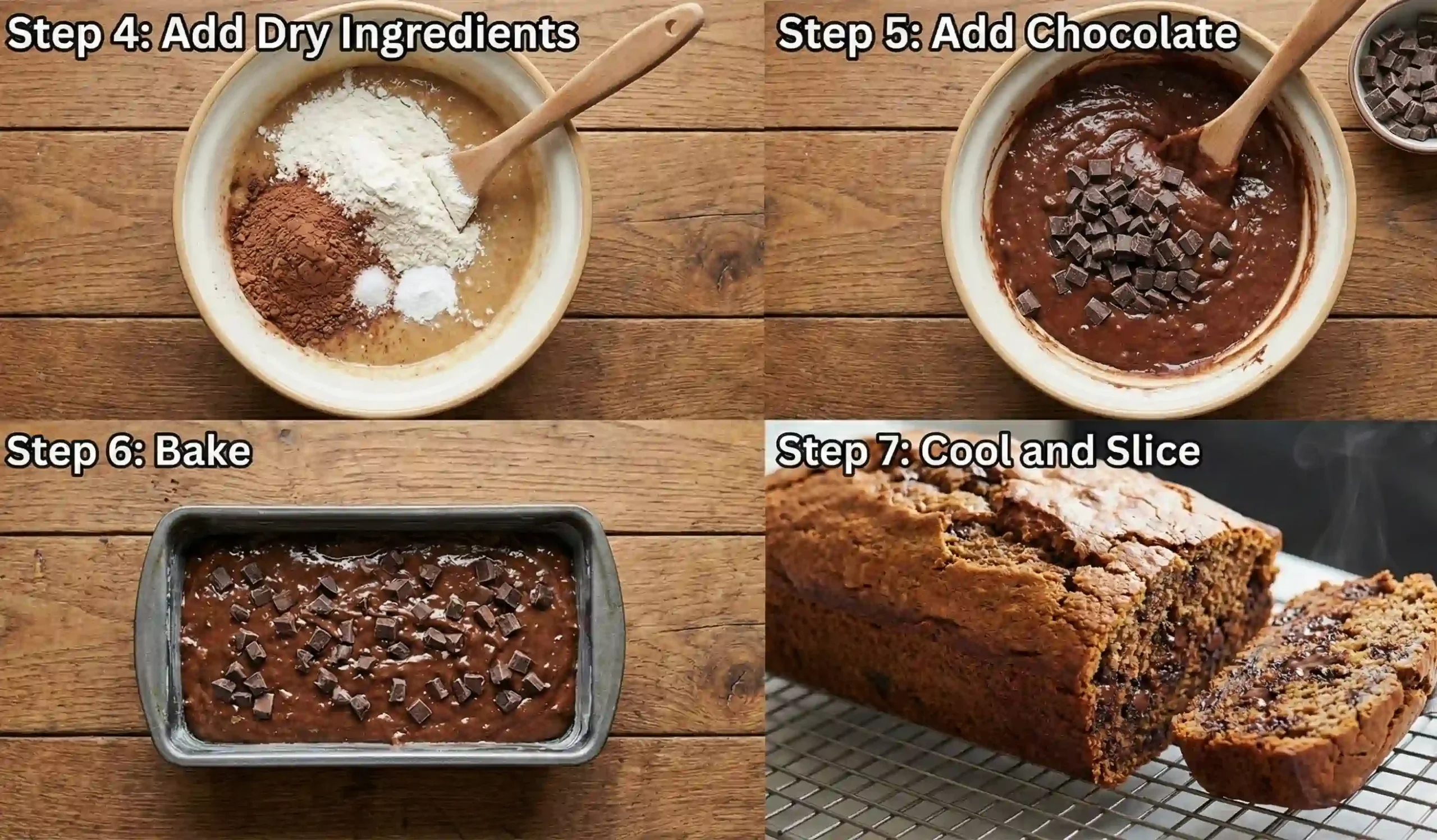 Dark Chocolate Banana Bread