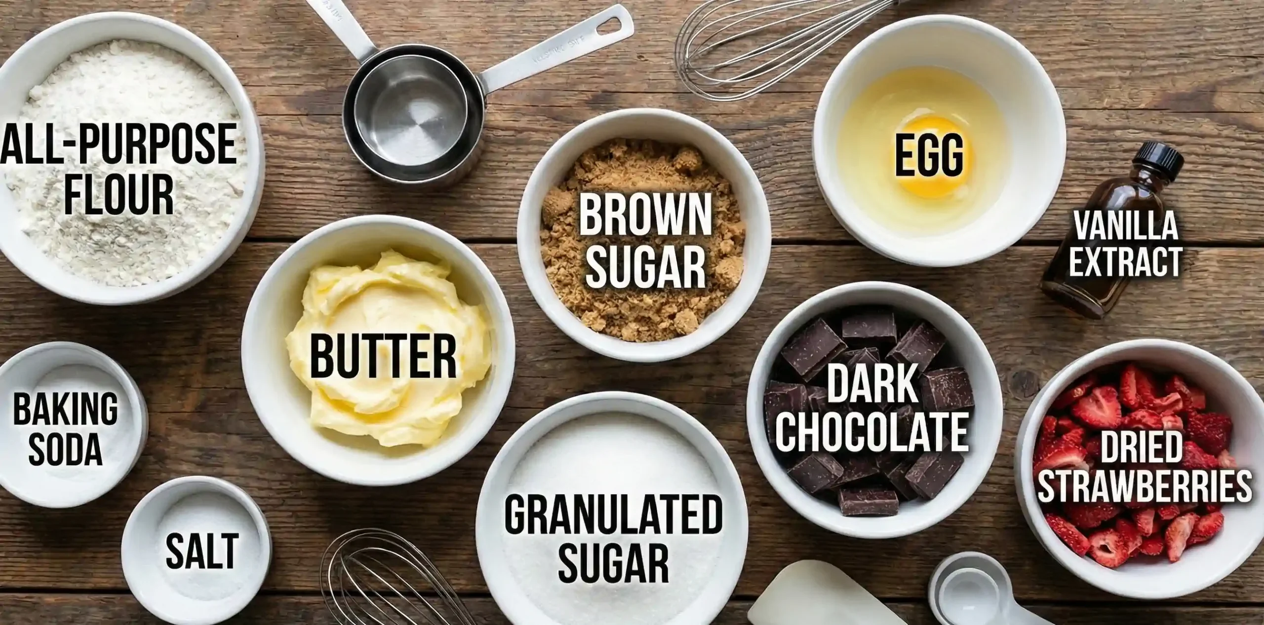 Chocolate Strawberry Chunk Cookies