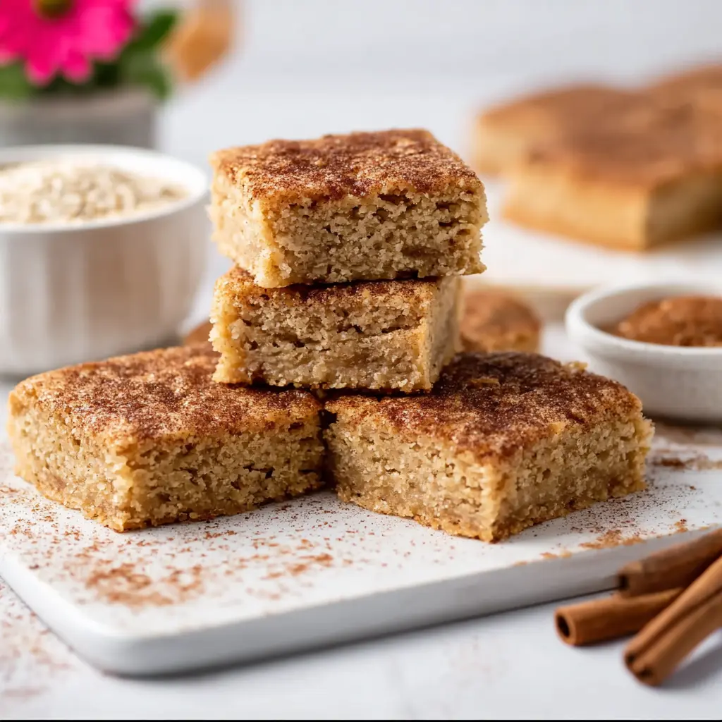 Snickerdoodle Blondies with Oat Flour