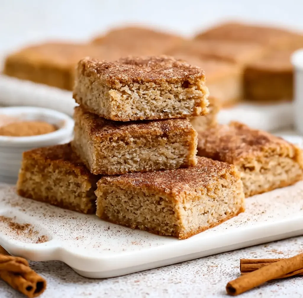Snickerdoodle Blondies with Oat Flour