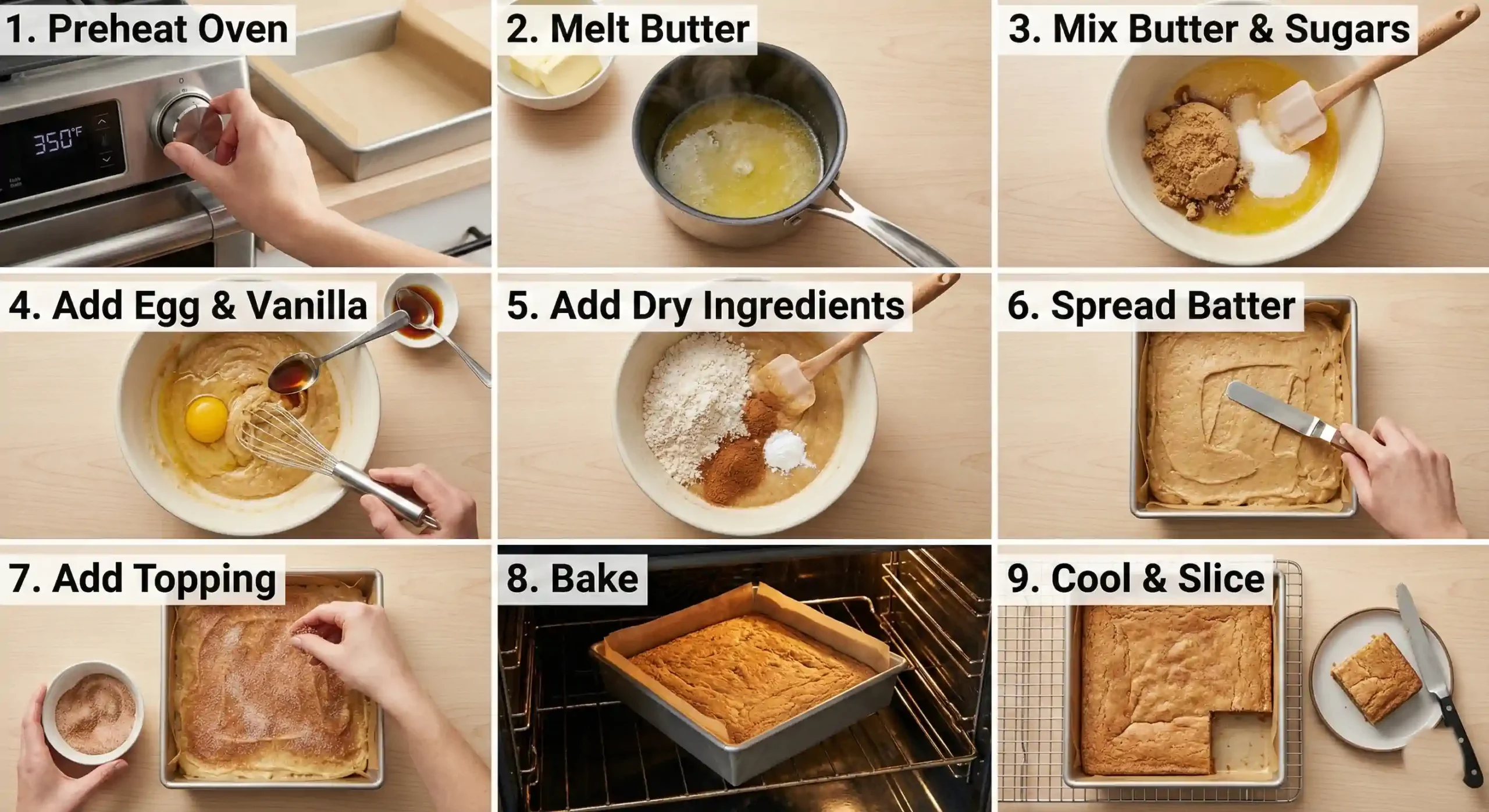 Snickerdoodle Blondies Recipe