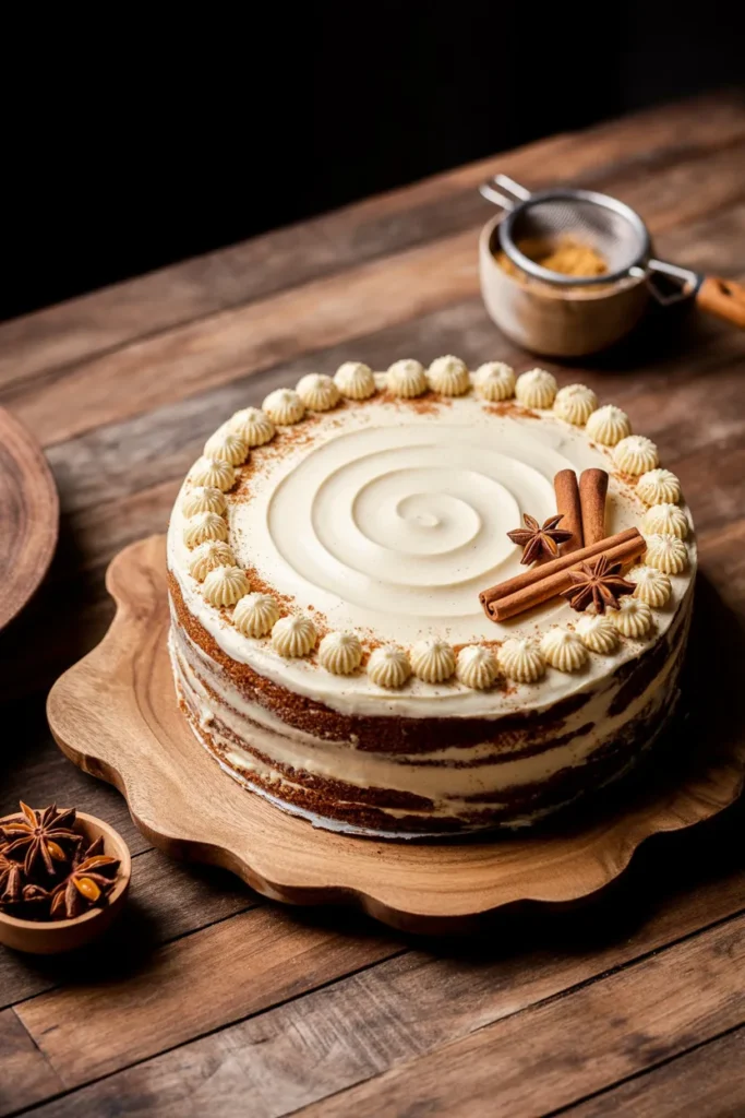 Brown Sugar Chai Cake