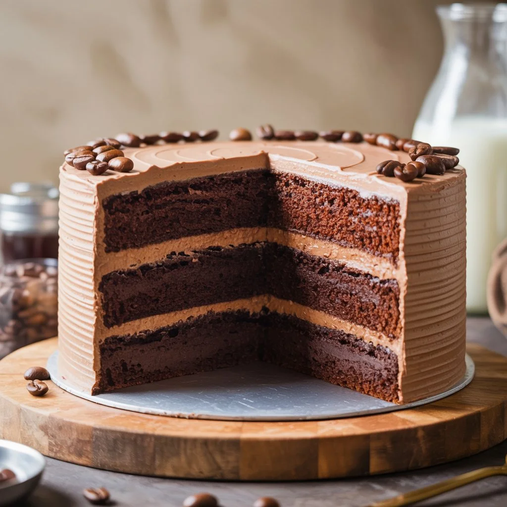 Chocolate Cake with Coffee Buttercream