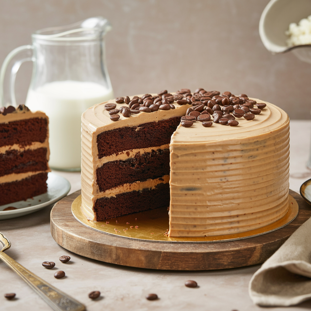 Chocolate Cake with Coffee Buttercream