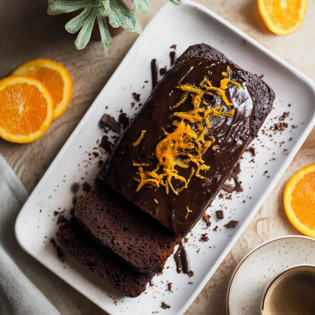 Dark Chocolate Orange Loaf Cake