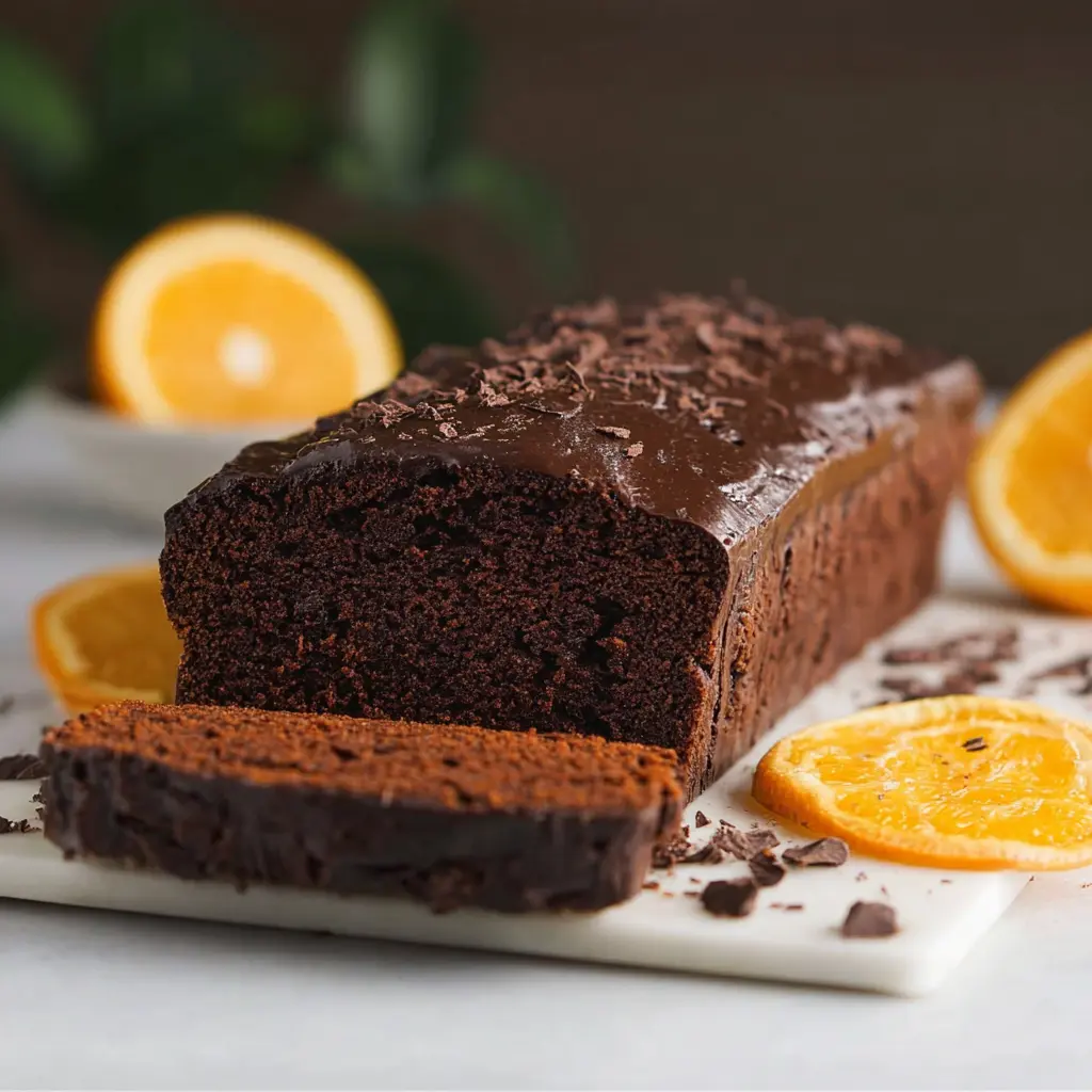 Dark Chocolate Orange Loaf Cake