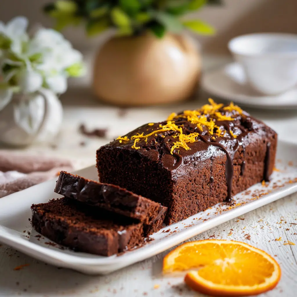 Dark Chocolate Orange Loaf Cake
