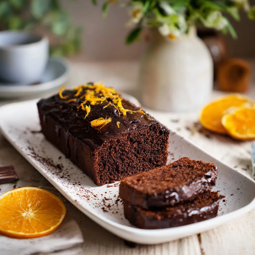 Dark Chocolate Orange Loaf Cake